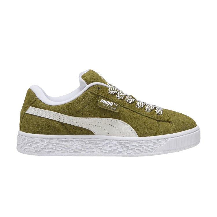 Wmns Suede XL Soft 'Olive Green' Sneaker Release and Raffle Info