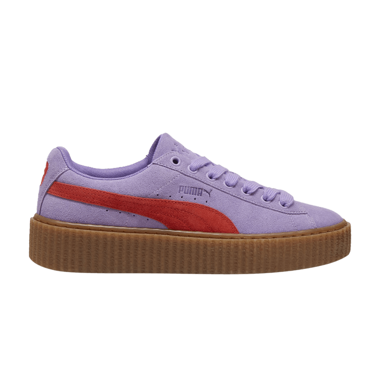 Fenty x Creeper Phatty 'Lavender Burnt Red' Sneaker Release and Raffle Info