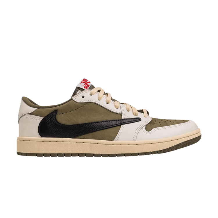 Travis Scott x Air Jordan 1 Low OG SP 'Medium Olive' Sneaker Release and Raffle Info