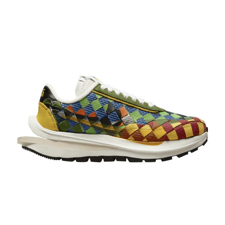 Jean Paul Gaultier x sacai x VaporWaffle Woven 'Multi-Color' Sneaker Release and Raffle Info