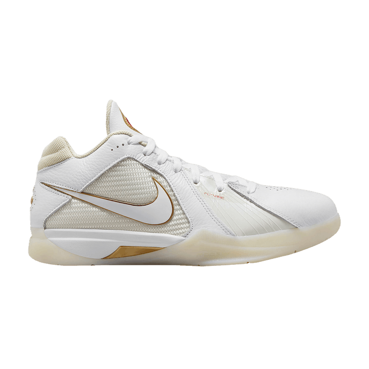 Zoom KD 3 'White Metallic Gold' Sneaker Release and Raffle Info