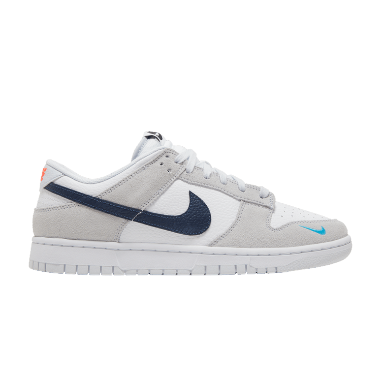 Dunk Low 'Mini Swoosh - Football Grey Midnight Navy' Sneaker Release and Raffle Info