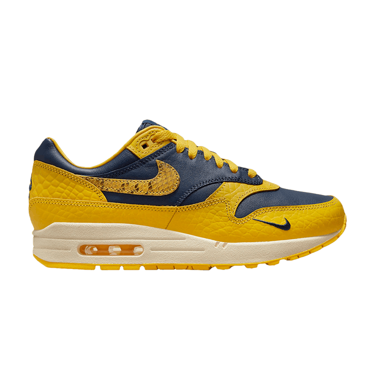 Wmns Air Max 1 Premium 'Michigan Snakeskin' Sneaker Release and Raffle Info