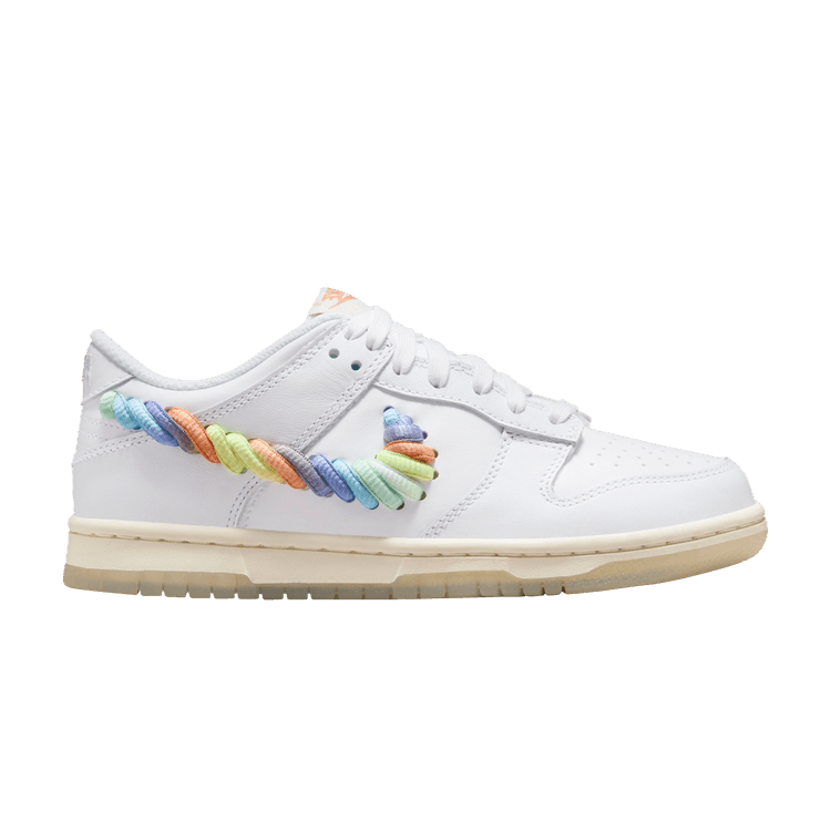 Dunk Low GS 'Rainbow Swoosh' Sneaker Release and Raffle Info