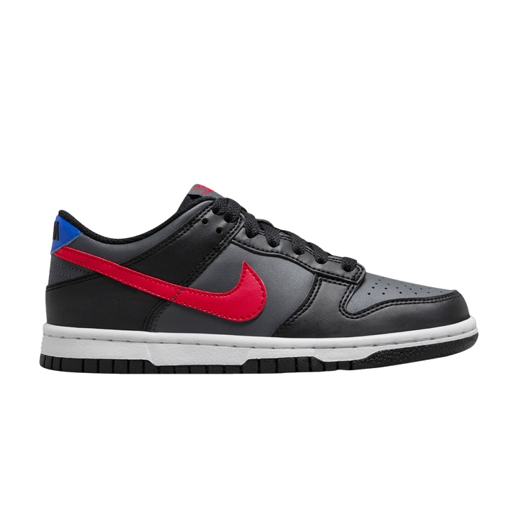 Dunk Low GS 'Black Red Blue' Sneaker Release and Raffle Info