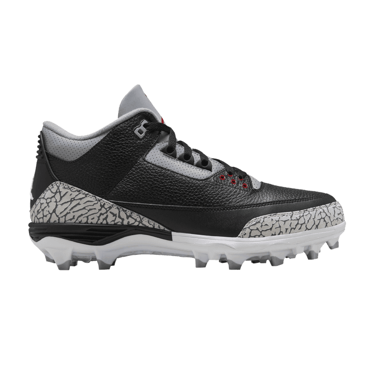 Air Jordan 3 Mid TD Cleat 'Black Cement' Sneaker Release and Raffle Info