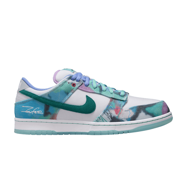 Futura Laboratories x Dunk Low SB 'Bleached Aqua' Sneaker Release and Raffle Info