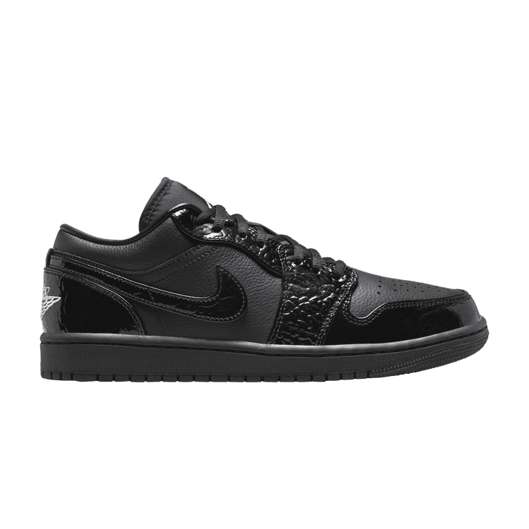 Wmns Air Jordan 1 Low SE 'Black Croc' Sneaker Release and Raffle Info