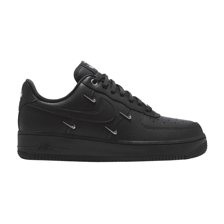 Wmns Air Force 1 '07 LX 'Black Silver Mini Swoosh' Sneaker Release and Raffle Info