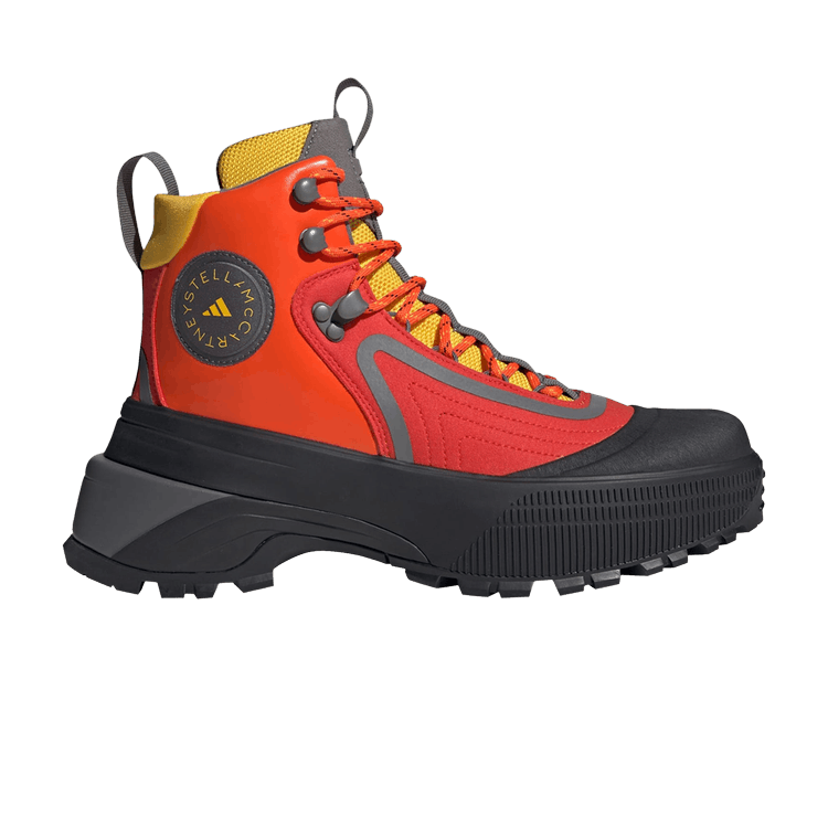 Stella McCartney x Wmns Terrex Hiking Boot 'Active Red Crew Yellow' Sneaker Release and Raffle Info