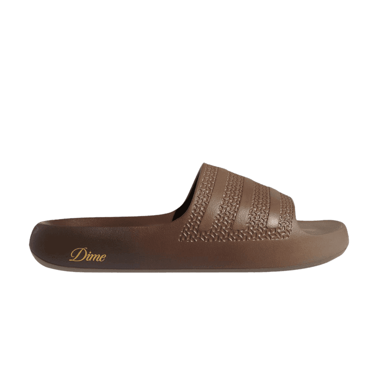 Dime x Adilette Ayoon Slide 'Simple Brown' Sneaker Release and Raffle Info